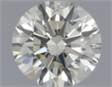 Natural Diamond 0.50 Carats, Round with Excellent Cut, K Color, VS2 Clarity and Certified by IGI