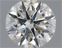 Natural Diamond 0.51 Carats, Round with Excellent Cut, I Color, SI1 Clarity and Certified by IGI