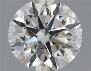 Picture of Natural Diamond 0.51 Carats, Round with Excellent Cut, I Color, SI1 Clarity and Certified by IGI