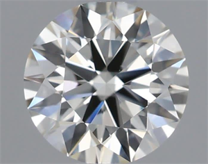 Picture of Natural Diamond 0.59 Carats, Round with Excellent Cut, K Color, VS1 Clarity and Certified by IGI