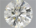 Natural Diamond 0.52 Carats, Round with Excellent Cut, I Color, VVS2 Clarity and Certified by IGI