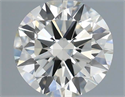 Natural Diamond 0.50 Carats, Round with Excellent Cut, J Color, VS2 Clarity and Certified by IGI