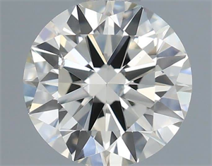 Picture of Natural Diamond 0.50 Carats, Round with Excellent Cut, J Color, VS2 Clarity and Certified by IGI