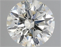 Natural Diamond 0.52 Carats, Round with Excellent Cut, I Color, VVS2 Clarity and Certified by IGI