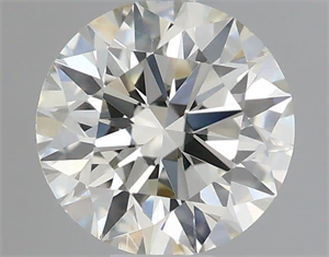 Picture of Natural Diamond 0.52 Carats, Round with Excellent Cut, I Color, VVS2 Clarity and Certified by IGI