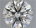 Natural Diamond 0.50 Carats, Round with Excellent Cut, J Color, SI2 Clarity and Certified by IGI