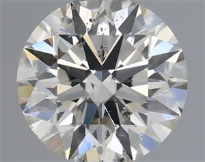 Picture of Natural Diamond 0.50 Carats, Round with Excellent Cut, J Color, SI2 Clarity and Certified by IGI