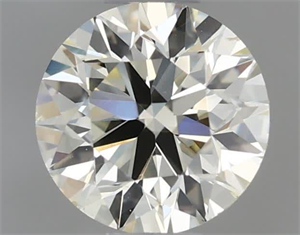 Picture of Natural Diamond 0.50 Carats, Round with Very Good Cut, J Color, VS2 Clarity and Certified by IGI