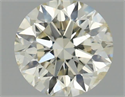 Natural Diamond 0.52 Carats, Round with Excellent Cut, J Color, SI2 Clarity and Certified by IGI