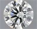 Natural Diamond 0.50 Carats, Round with Excellent Cut, K Color, VS1 Clarity and Certified by IGI