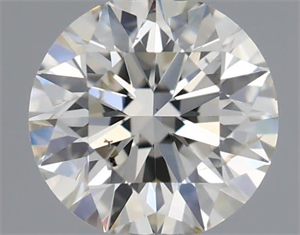 Picture of Natural Diamond 0.40 Carats, Round with Excellent Cut, J Color, SI1 Clarity and Certified by IGI