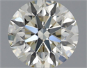 Natural Diamond 0.55 Carats, Round with Excellent Cut, K Color, VVS2 Clarity and Certified by IGI