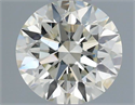 Natural Diamond 0.50 Carats, Round with Excellent Cut, J Color, VS2 Clarity and Certified by IGI