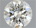 Natural Diamond 0.50 Carats, Round with Excellent Cut, J Color, VS2 Clarity and Certified by IGI