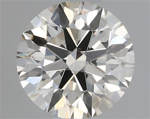 Picture of Natural Diamond 0.51 Carats, Round with Excellent Cut, K Color, VS2 Clarity and Certified by IGI