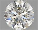 Natural Diamond 0.54 Carats, Round with Excellent Cut, I Color, VS1 Clarity and Certified by IGI