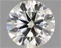 Natural Diamond 0.50 Carats, Round with Excellent Cut, J Color, VS2 Clarity and Certified by IGI