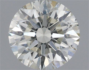 Picture of Natural Diamond 0.54 Carats, Round with Excellent Cut, K Color, VS2 Clarity and Certified by IGI