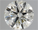 Natural Diamond 0.50 Carats, Round with Very Good Cut, J Color, VS2 Clarity and Certified by IGI