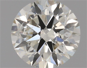 Picture of Natural Diamond 0.50 Carats, Round with Excellent Cut, I Color, SI1 Clarity and Certified by IGI