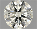 Natural Diamond 0.50 Carats, Round with Excellent Cut, K Color, VS1 Clarity and Certified by IGI