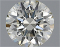 Natural Diamond 0.51 Carats, Round with Excellent Cut, J Color, SI1 Clarity and Certified by IGI