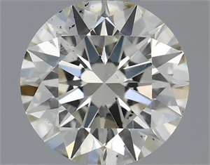 Picture of Natural Diamond 0.51 Carats, Round with Excellent Cut, J Color, SI1 Clarity and Certified by IGI