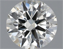 Natural Diamond 0.50 Carats, Round with Very Good Cut, J Color, VS2 Clarity and Certified by IGI