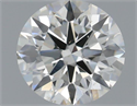 Natural Diamond 0.50 Carats, Round with Very Good Cut, H Color, VS2 Clarity and Certified by IGI