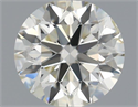 Natural Diamond 0.50 Carats, Round with Excellent Cut, J Color, SI1 Clarity and Certified by IGI