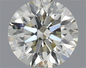 Picture of Natural Diamond 0.50 Carats, Round with Very Good Cut, K Color, VS2 Clarity and Certified by IGI