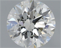 Natural Diamond 0.50 Carats, Round with Very Good Cut, H Color, VS2 Clarity and Certified by IGI