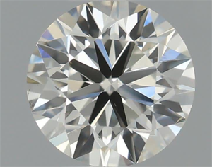 Picture of Natural Diamond 0.50 Carats, Round with Very Good Cut, H Color, VS2 Clarity and Certified by IGI