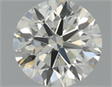 Natural Diamond 0.50 Carats, Round with Excellent Cut, H Color, VS2 Clarity and Certified by IGI