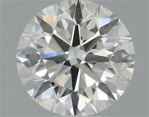 Picture of Natural Diamond 0.50 Carats, Round with Very Good Cut, H Color, VS2 Clarity and Certified by IGI