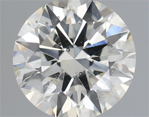 Picture of Natural Diamond 0.55 Carats, Round with Excellent Cut, J Color, SI2 Clarity and Certified by IGI