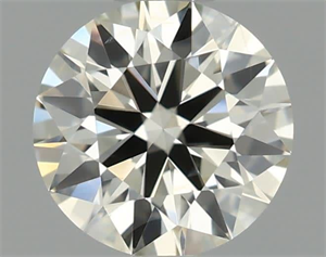 Picture of Natural Diamond 0.53 Carats, Round with Excellent Cut, J Color, SI1 Clarity and Certified by IGI