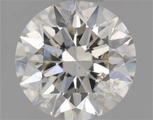 Picture of Natural Diamond 0.50 Carats, Round with Excellent Cut, H Color, SI2 Clarity and Certified by IGI