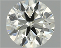 Natural Diamond 0.50 Carats, Round with Excellent Cut, J Color, SI1 Clarity and Certified by IGI