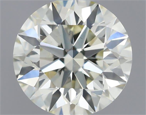 Picture of Natural Diamond 0.52 Carats, Round with Excellent Cut, K Color, VS1 Clarity and Certified by IGI