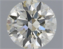 Natural Diamond 0.52 Carats, Round with Excellent Cut, J Color, SI1 Clarity and Certified by IGI