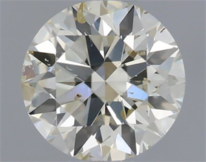 Picture of Natural Diamond 0.52 Carats, Round with Excellent Cut, J Color, SI1 Clarity and Certified by IGI