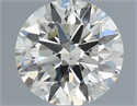 Natural Diamond 0.50 Carats, Round with Excellent Cut, J Color, VS2 Clarity and Certified by IGI