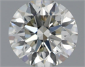 Natural Diamond 0.50 Carats, Round with Excellent Cut, J Color, VS2 Clarity and Certified by IGI