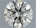 Natural Diamond 0.50 Carats, Round with Excellent Cut, J Color, VS2 Clarity and Certified by IGI