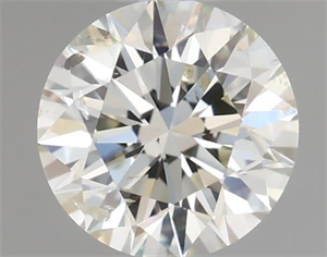 Picture of Natural Diamond 0.50 Carats, Round with Excellent Cut, I Color, SI2 Clarity and Certified by IGI