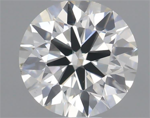 Picture of Natural Diamond 0.51 Carats, Round with Excellent Cut, I Color, VS1 Clarity and Certified by IGI