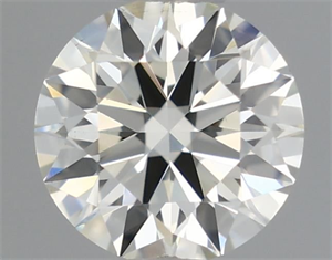 Picture of Natural Diamond 0.44 Carats, Round with Excellent Cut, J Color, VVS1 Clarity and Certified by IGI