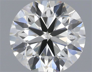 Picture of Natural Diamond 0.50 Carats, Round with Very Good Cut, I Color, SI1 Clarity and Certified by IGI