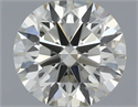 Natural Diamond 0.55 Carats, Round with Excellent Cut, K Color, VS2 Clarity and Certified by IGI